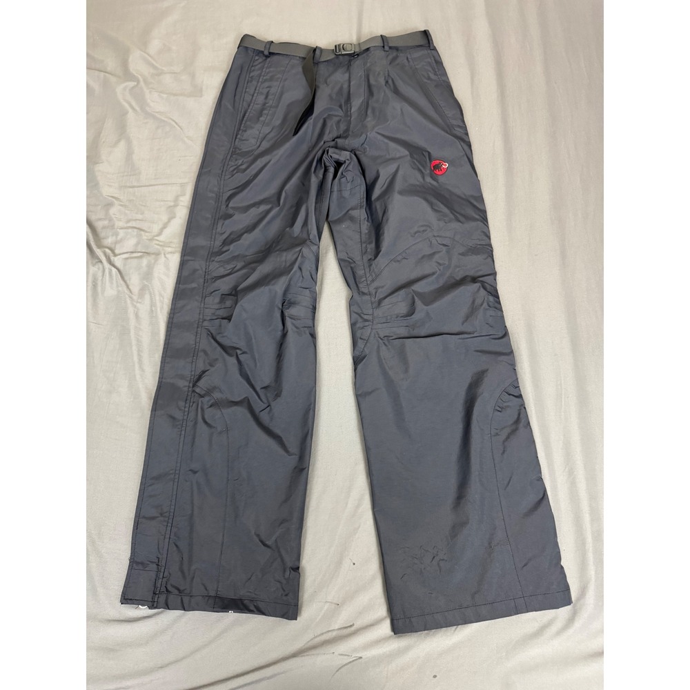 Mammut Mens XL Overpants Black Hiking Outdoor Rain Shell Technical Pants